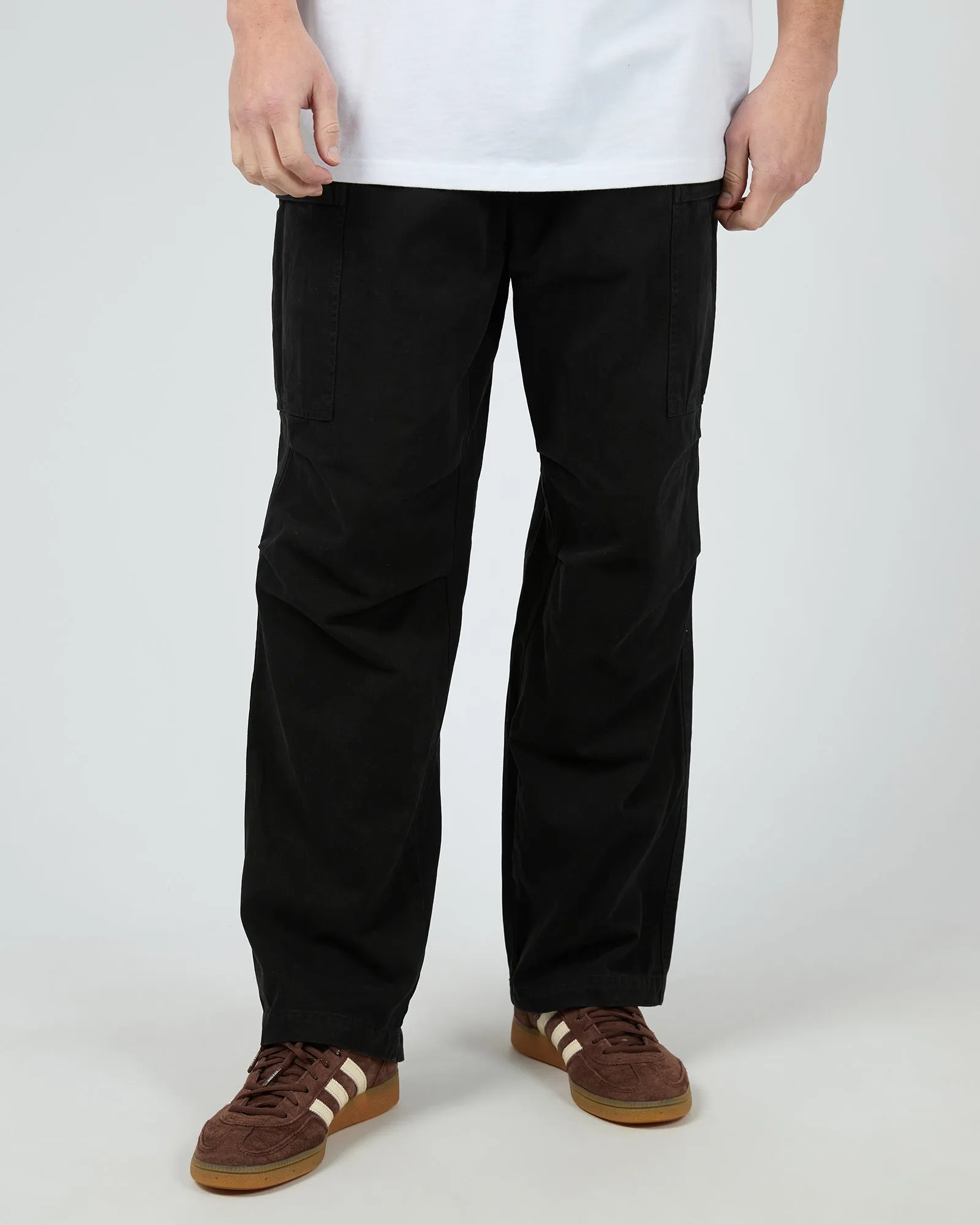 Cargo Pant Washed Black Casual Appeal