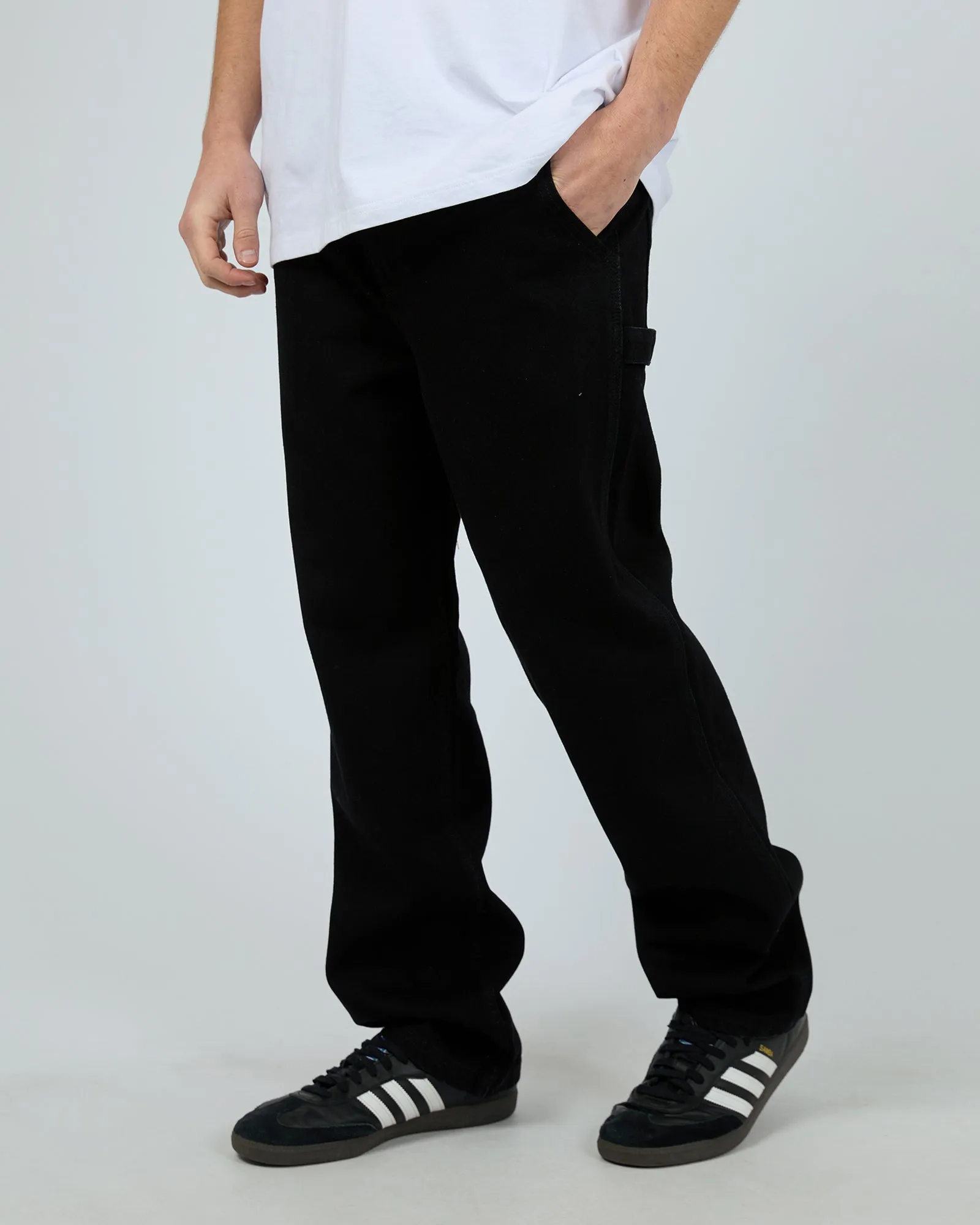 Carpenter Pant Washed Black Winter Warmth Sustainable Essential Style