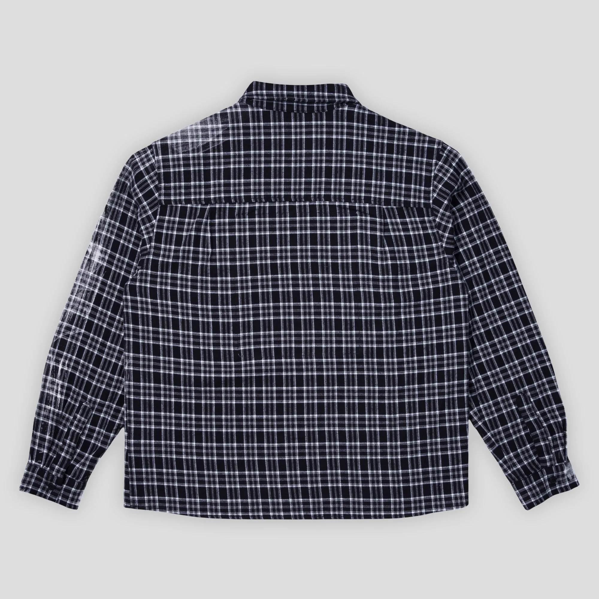 Carpet Company Bleached Flannel - Black Zip Front