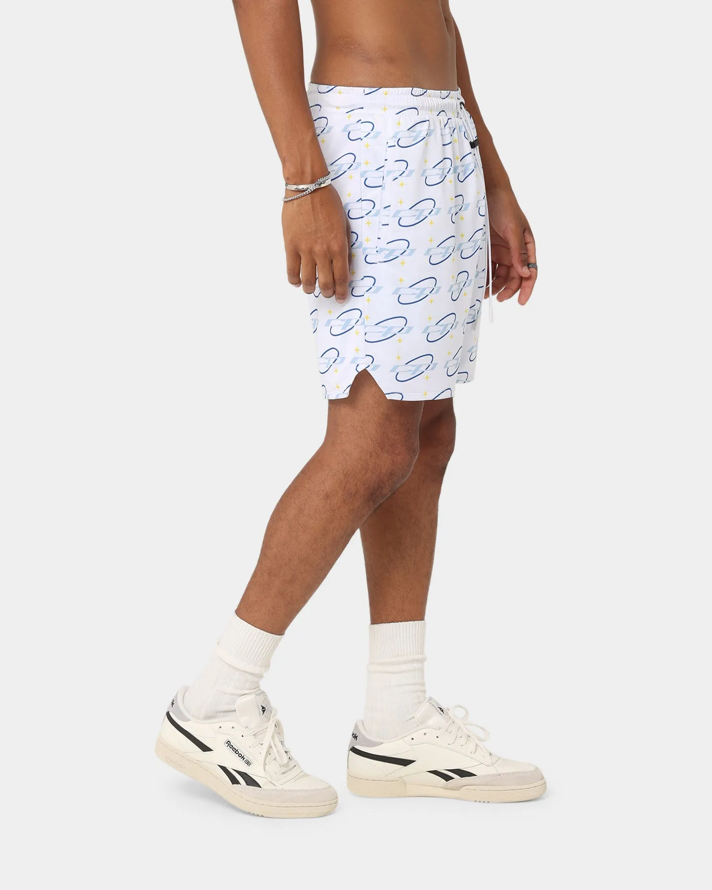 custom-made dress shirt Carr?? Star Sign Mesh Shorts White