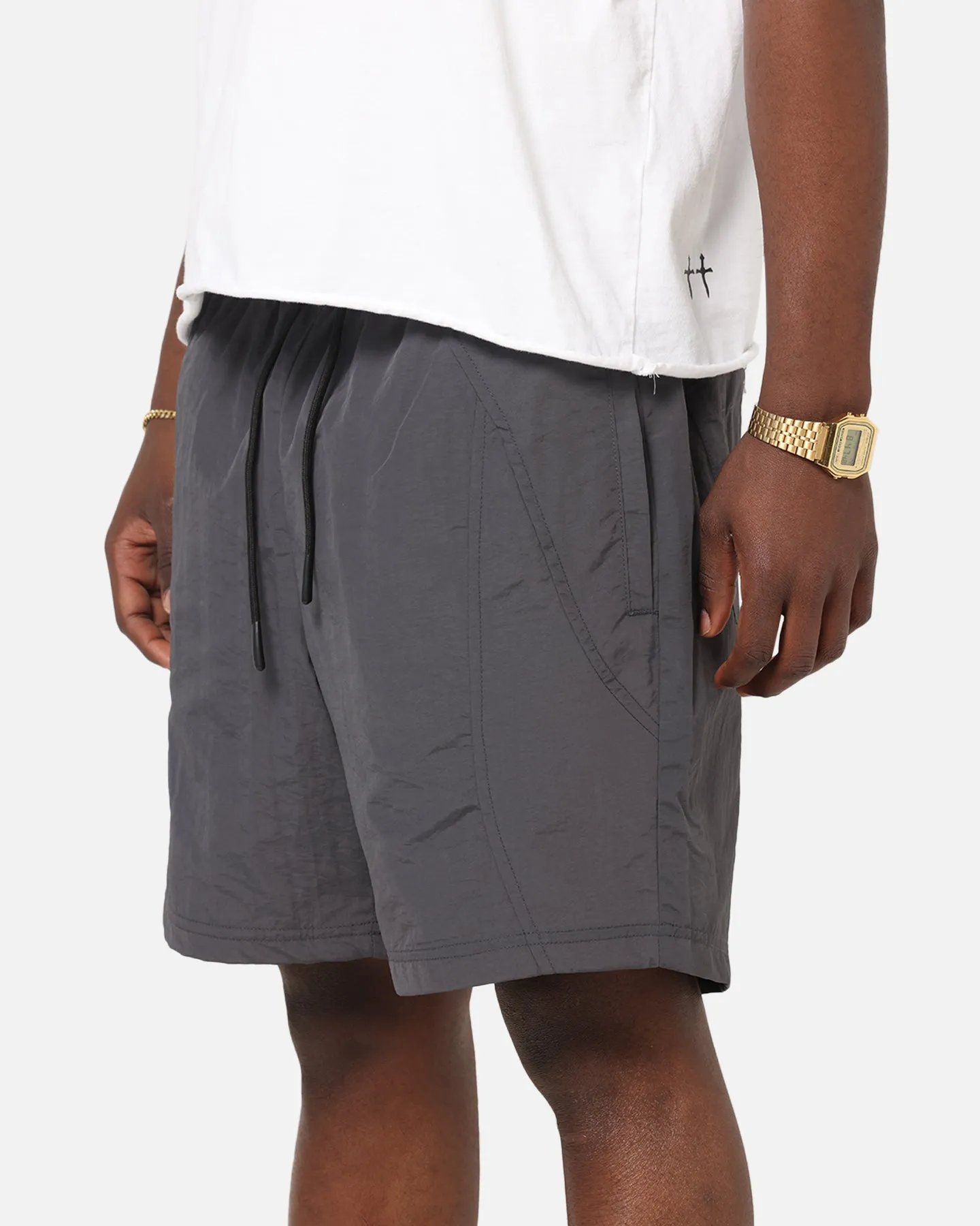 Cotton shorts Carre Panelled Nylon Shorts Black