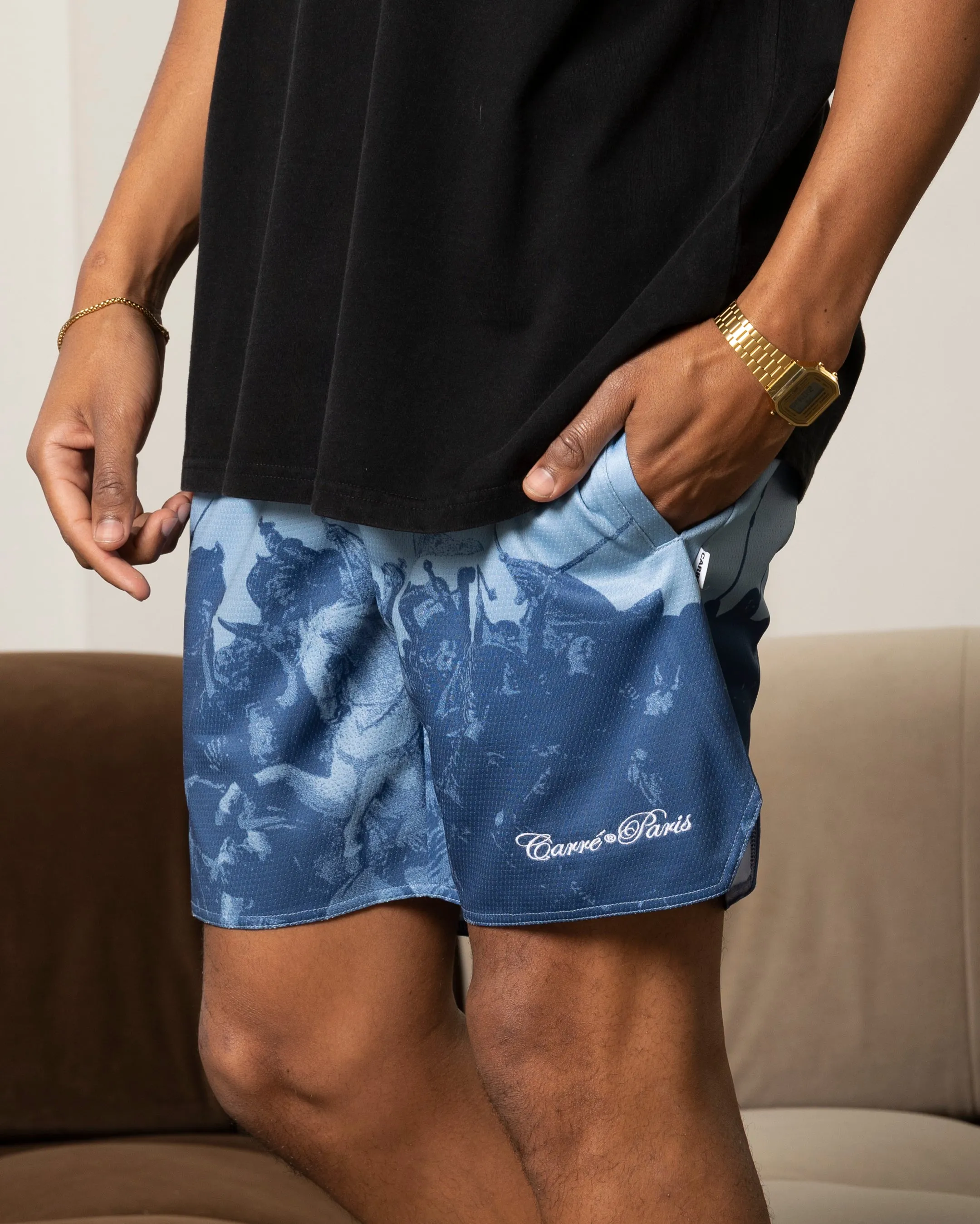 Carre Victory Basketball Shorts Light Blue Sport Fit