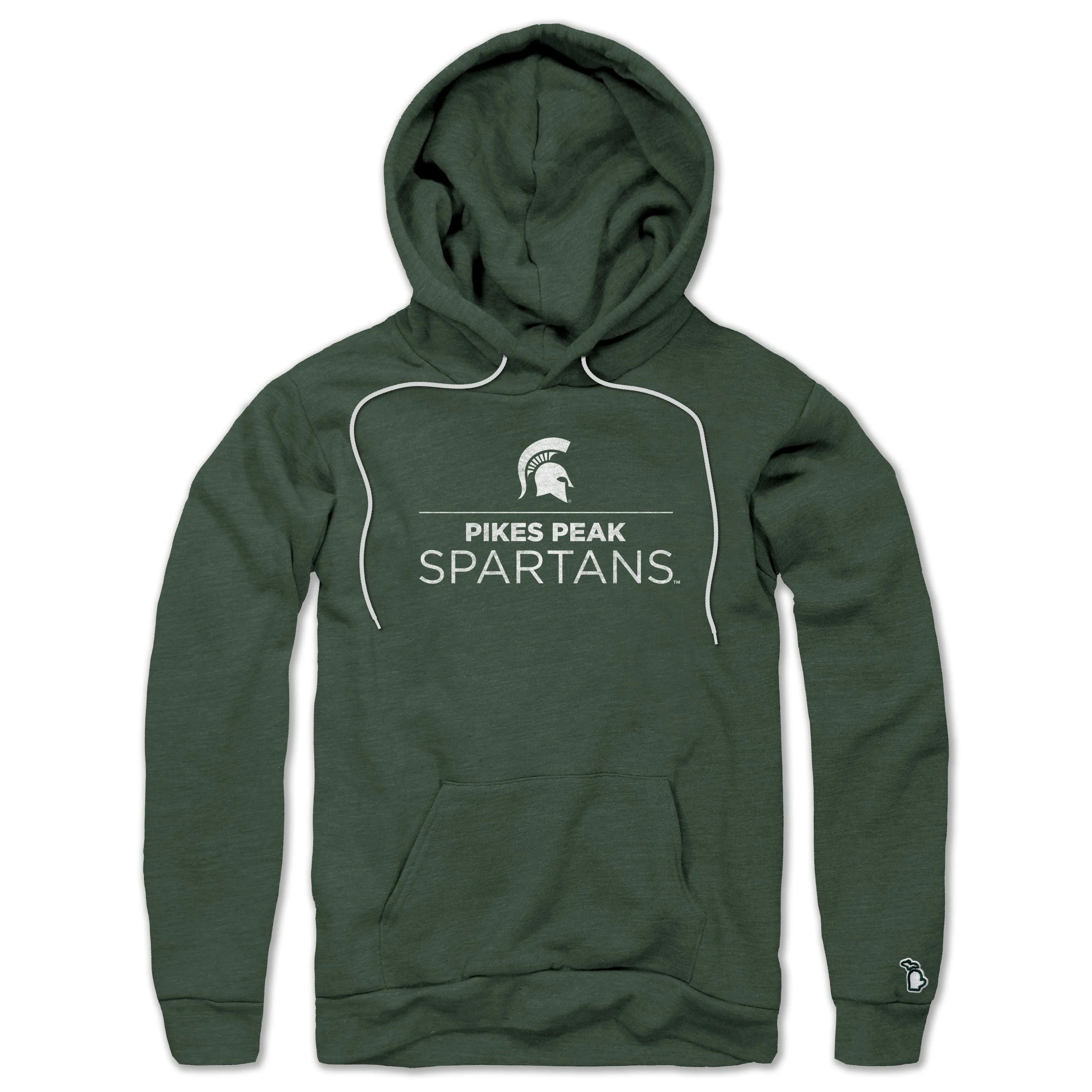 label accents MSU - PIKES PEAK SPARTANS ALL SEASON HOODIE (UNISEX)