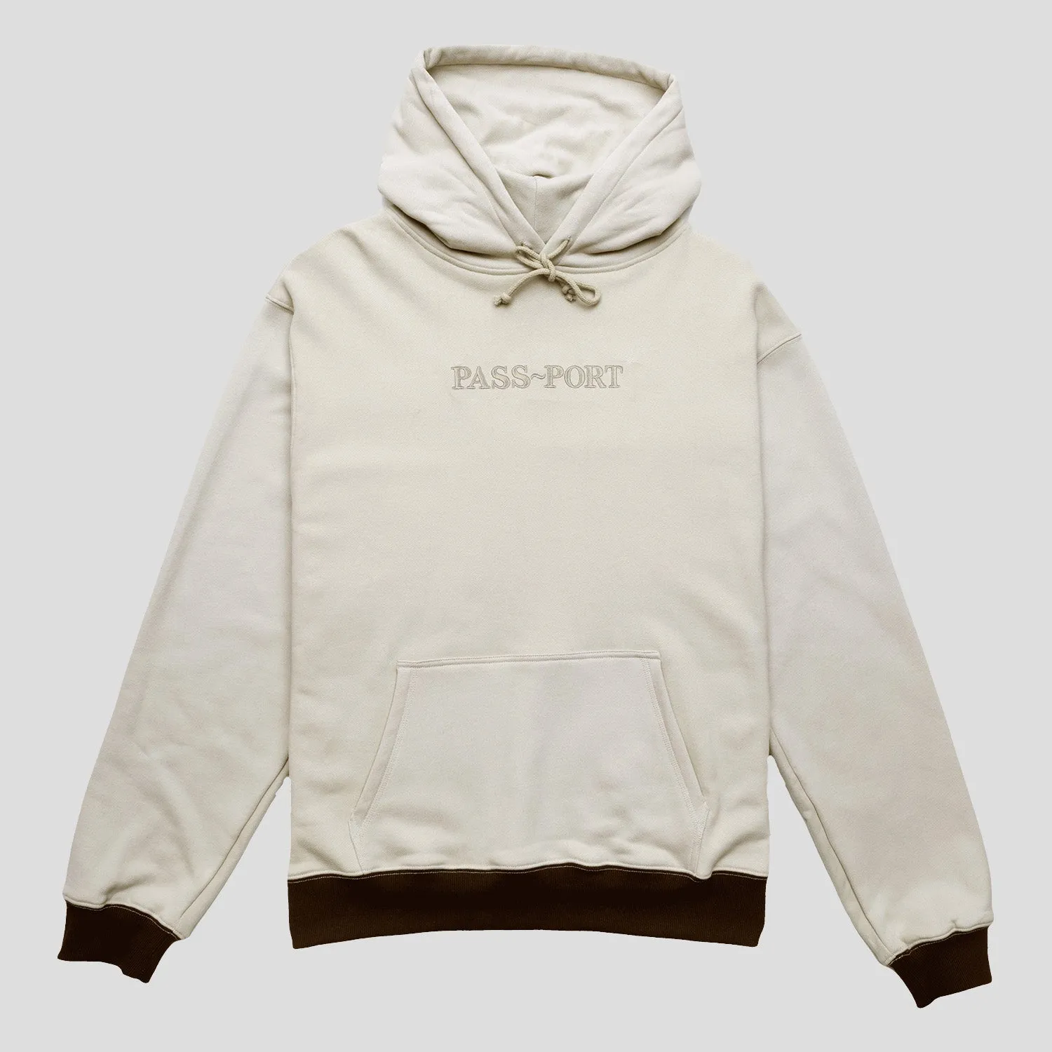 Comfort Apparel product shiny sparkle Pass~Port Organic Tonal Hoodie - Natural