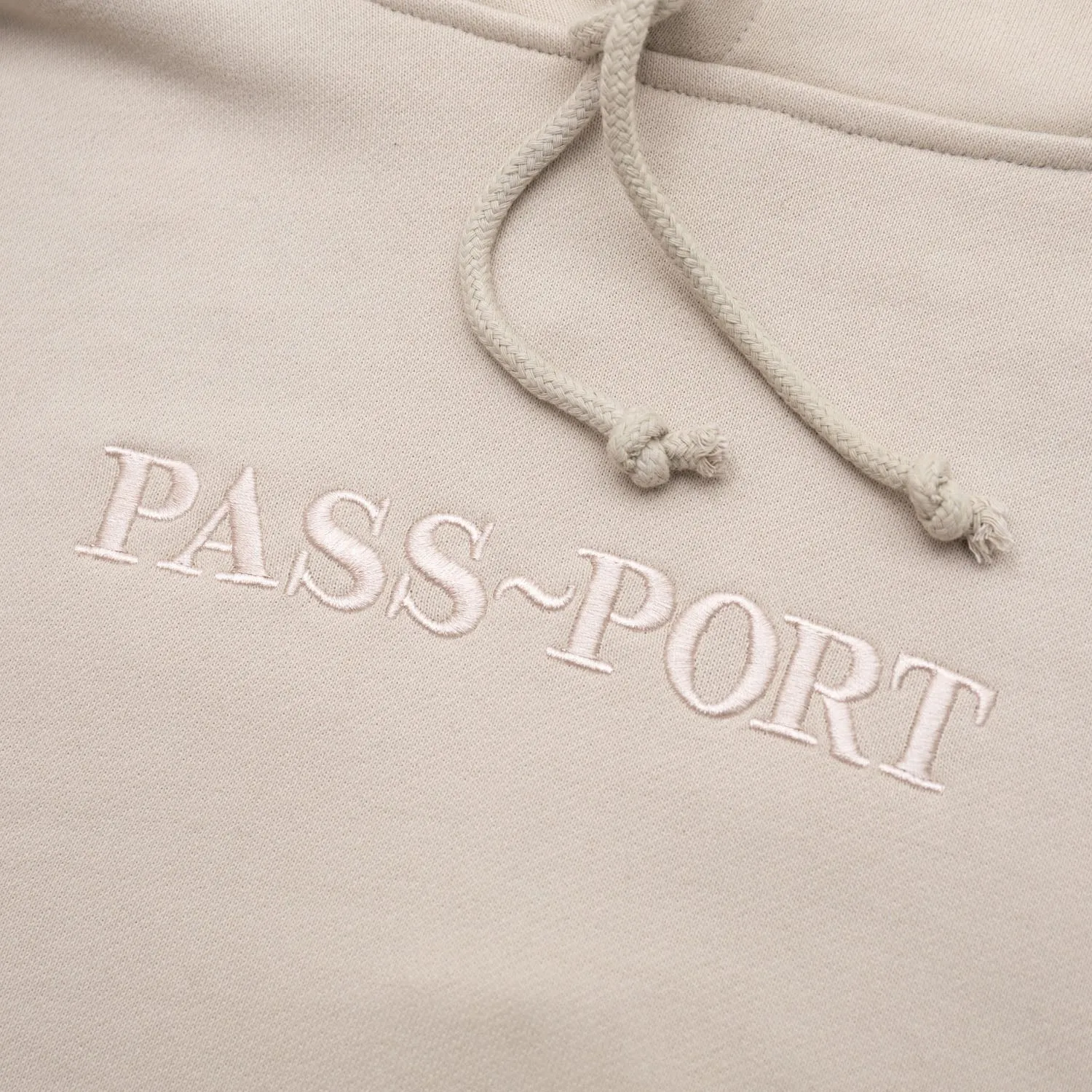 Chill Wear product handmade uniqueness Pass~Port Organic Tonal Hoodie - Natural