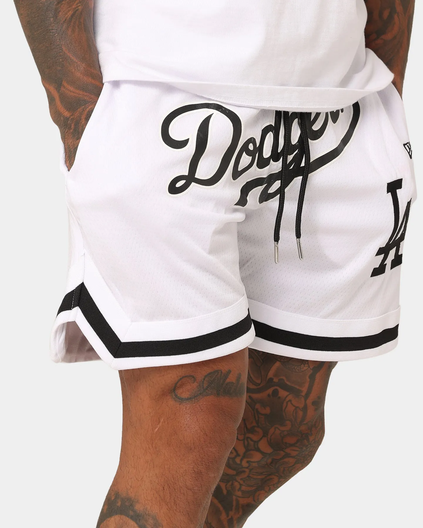 New Era Los Angeles Dodgers Mesh Shorts White Outdoor Use
