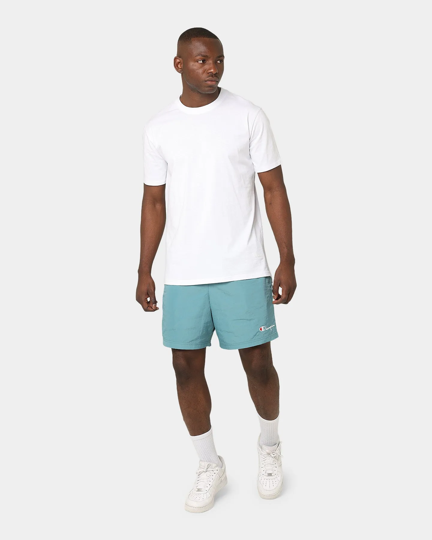 Champion LF Nylon Shorts Aqua Tonic Abrasion Resistant Fabric