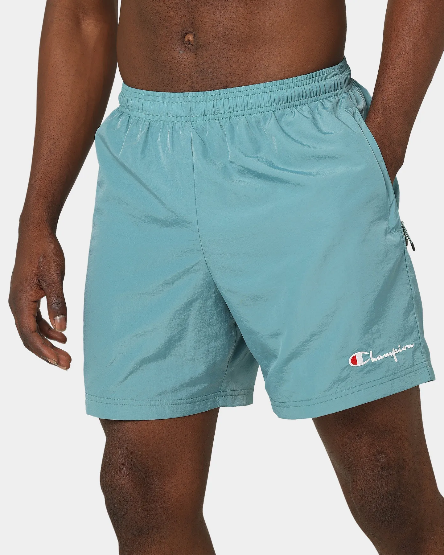 Champion LF Nylon Shorts Aqua Tonic Silk Touch
