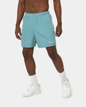 tall sizing Champion LF Nylon Shorts Aqua Tonic
