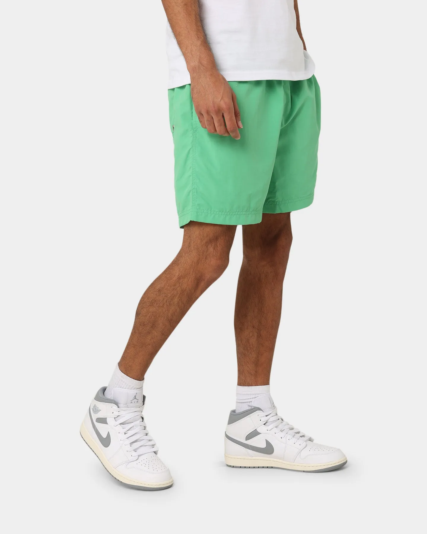 Champion Rebound Nylon Shorts Green Crisp Cozy Comfort Fit