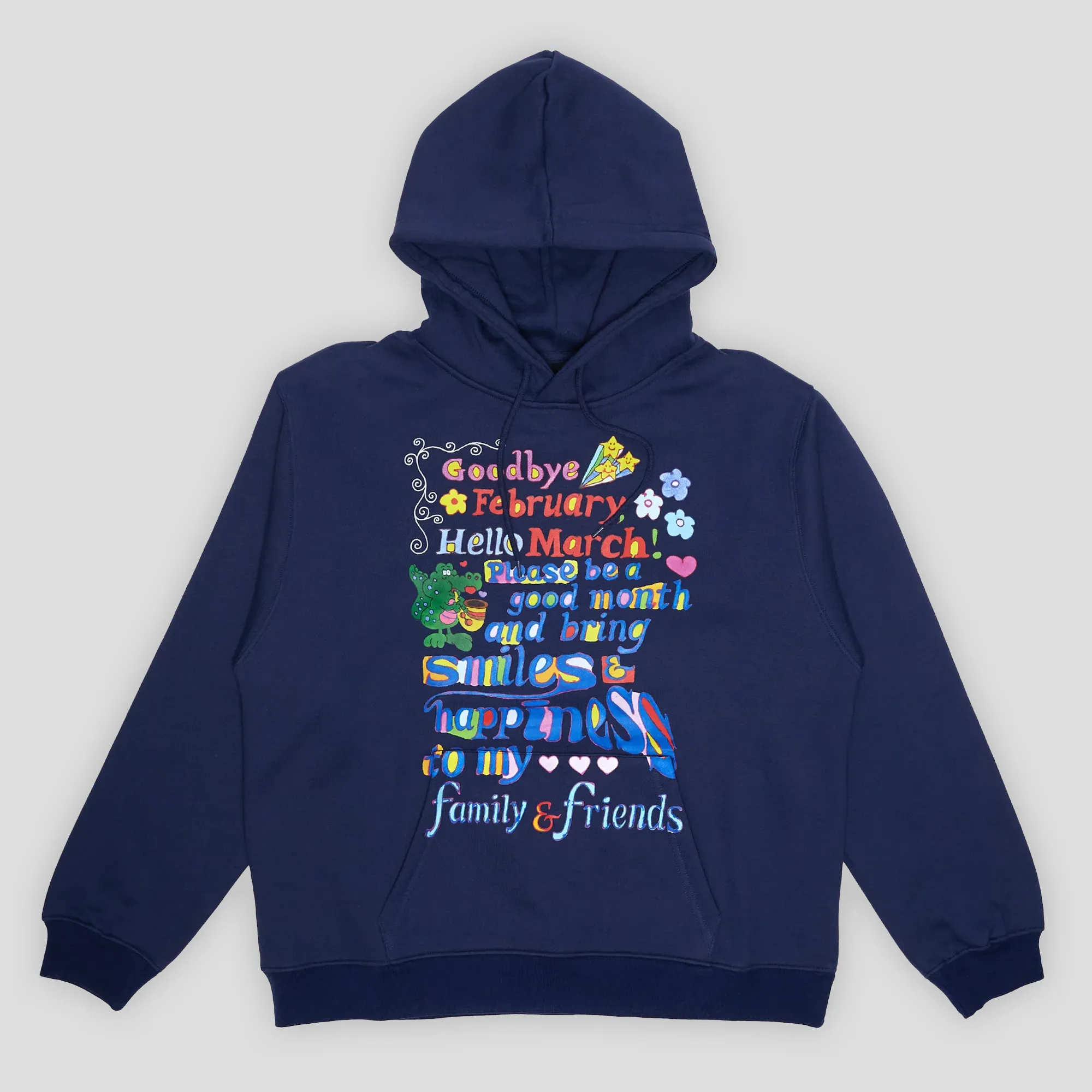 WKND Hello March Hoodie - Navy Arch Support Technology Lined interior