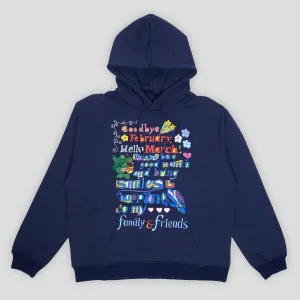 WKND Hello March Hoodie - Navy Velvet product beach relaxation vibe