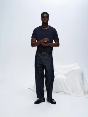 Classic Jersey Crew Neck Tee - Midnight Versatile Layering