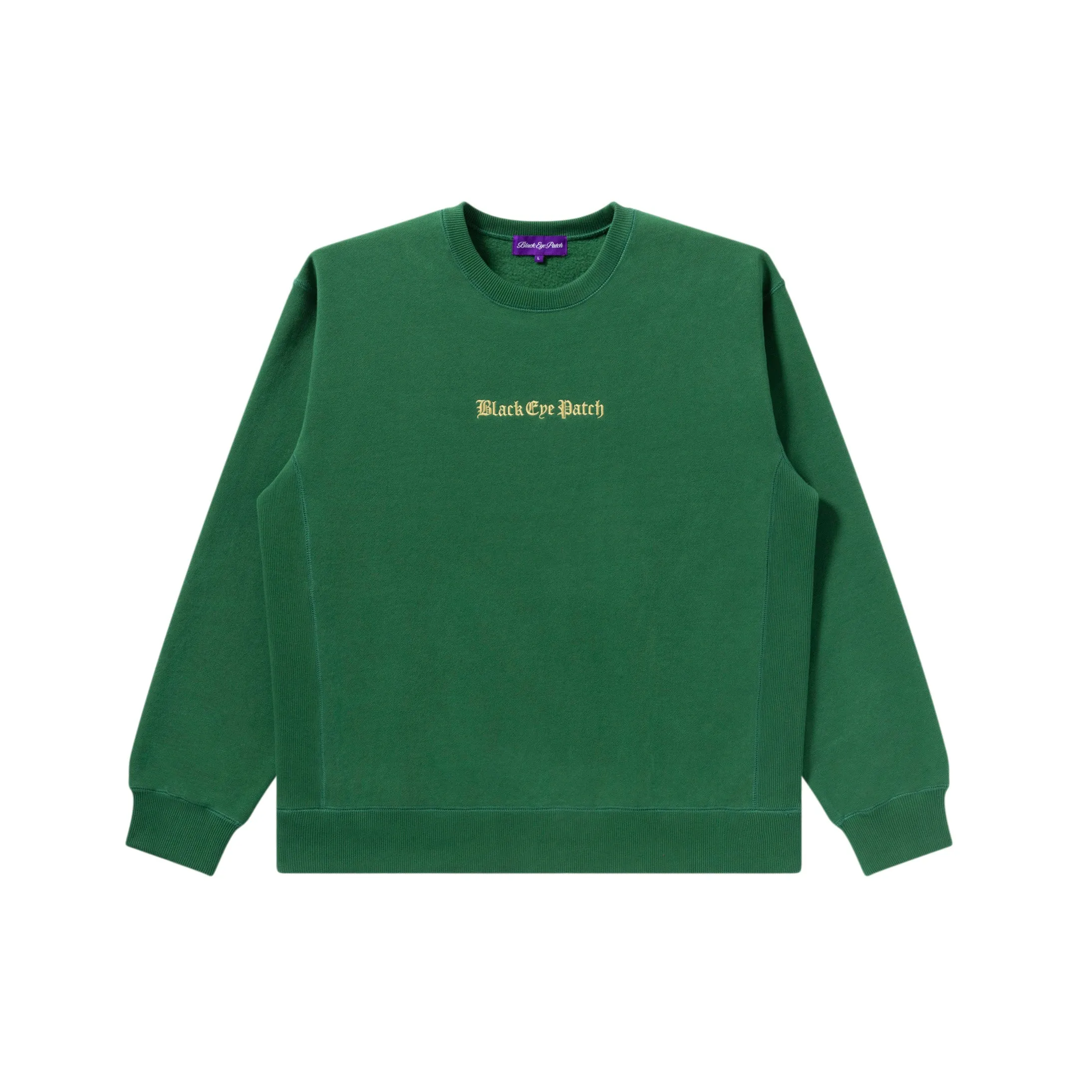 OE LOGO CREW SWEAT GREEN earthy colors Weekend Relaxed