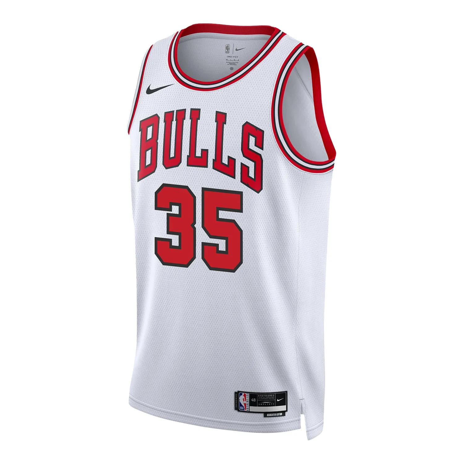 Movement Apparel Smooth Lock Stitching Chicago Bulls Isaac Okoro Nike Association Swingman Jersey