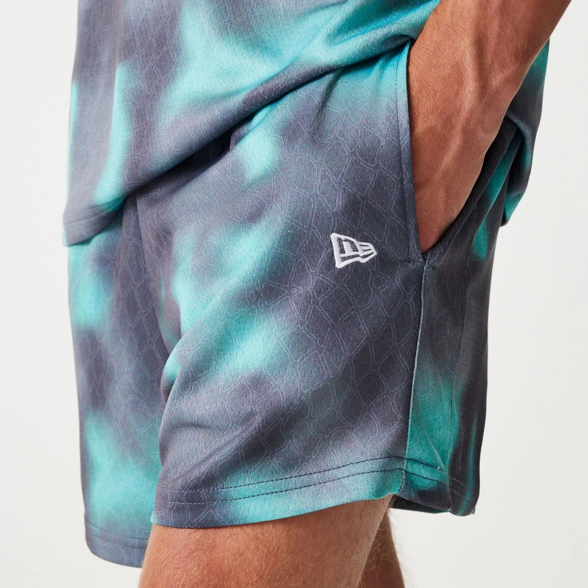 Move Friendly Chicago Bulls NBA All Over Print Green Shorts