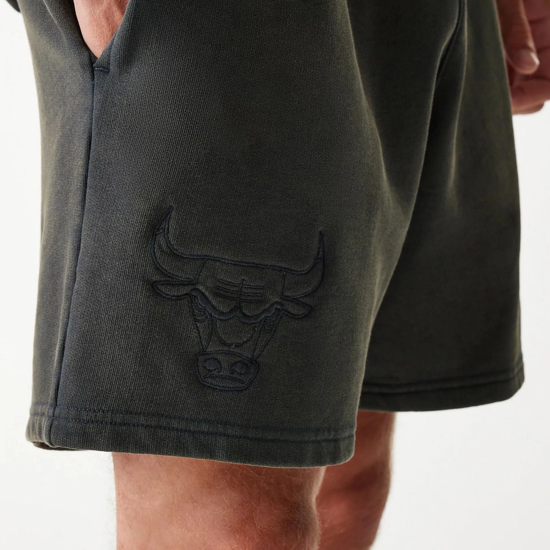 Chicago Bulls NBA Washed Grey Shorts garden work