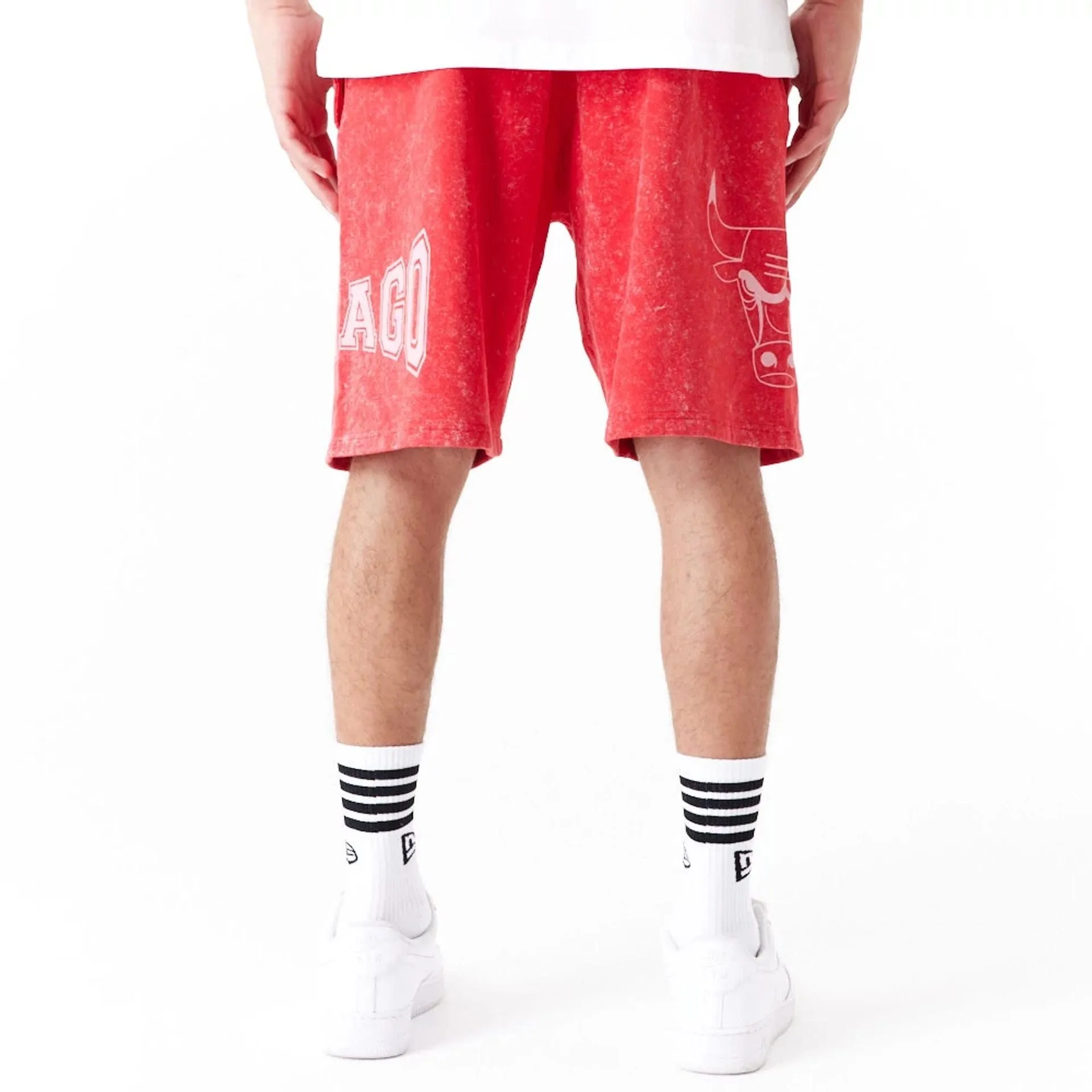 Business casual Body Stretch Chicago Bulls NBA Washed Red Shorts