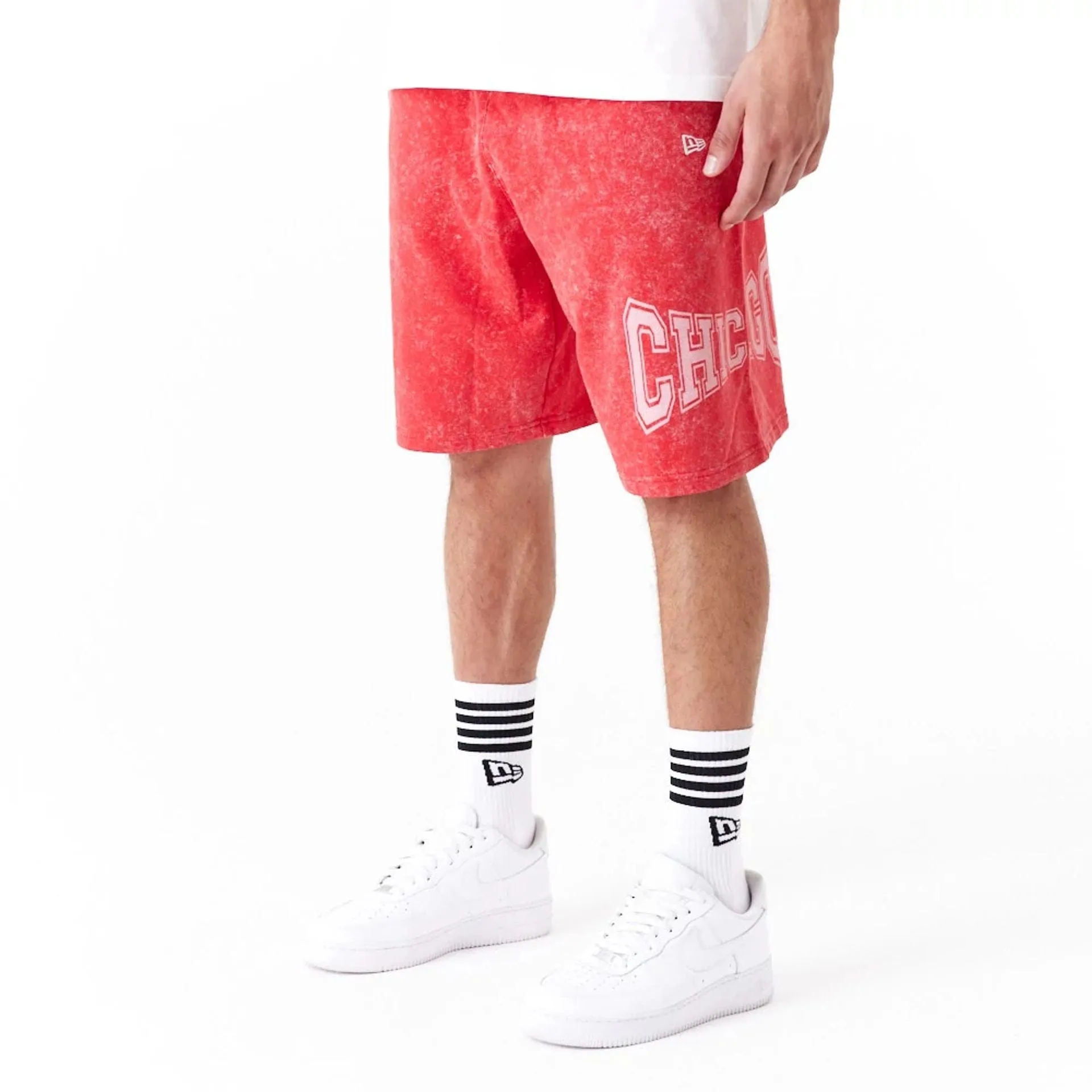 Chicago Bulls NBA Washed Red Shorts back-to-school Athletic Design