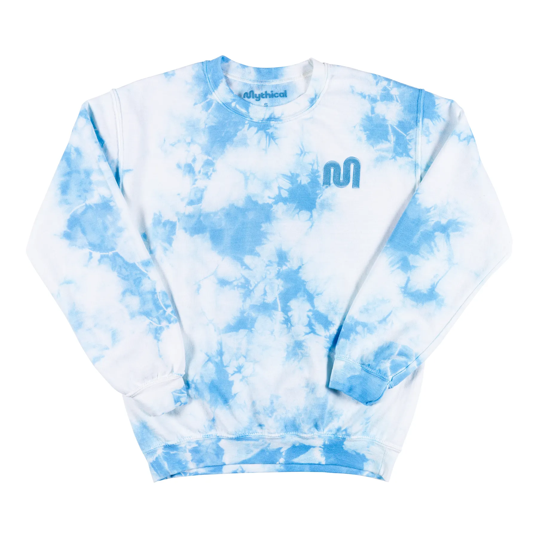 Budget Mythical Embroidered Sweatshirt (Blue Crystal Wash)