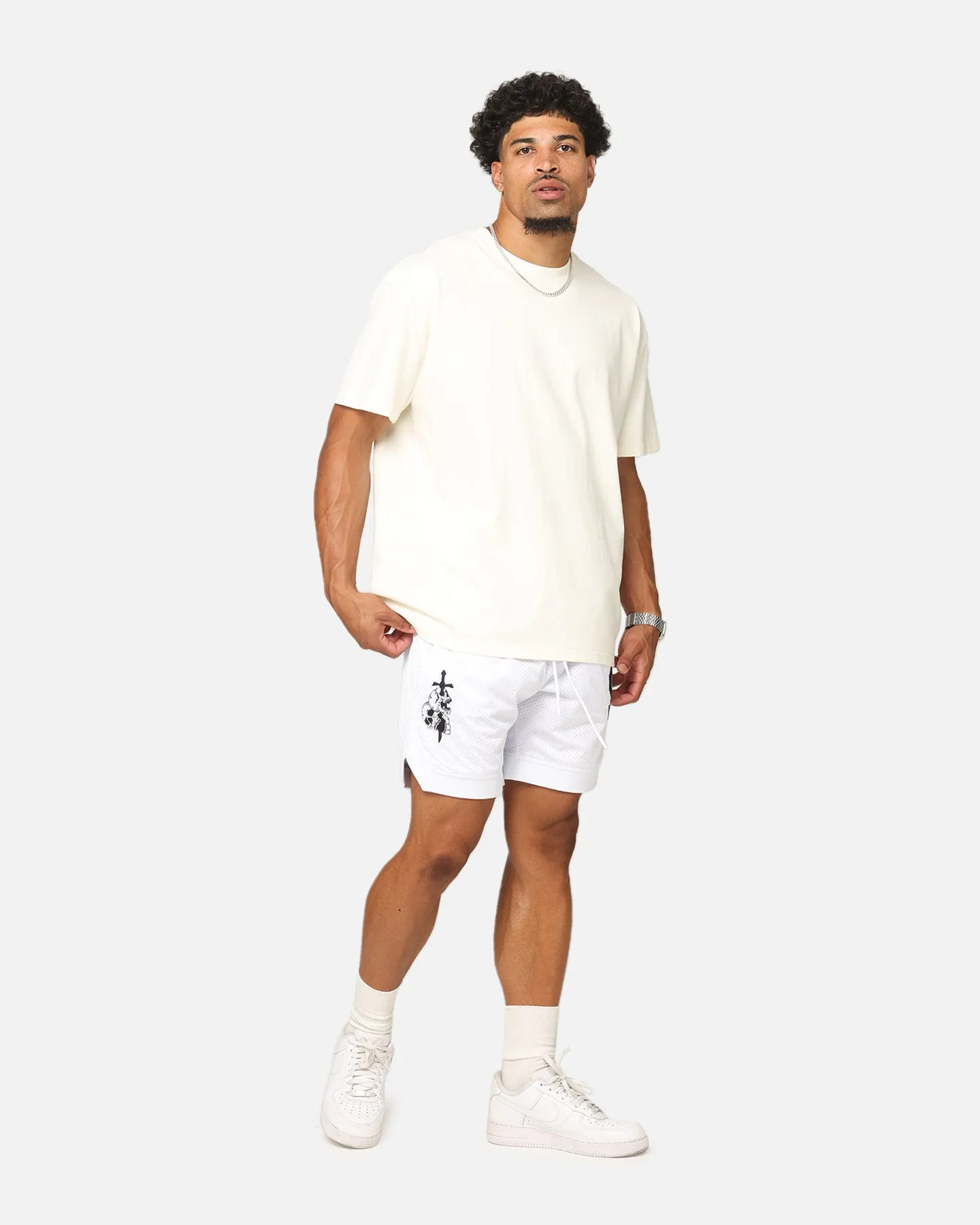 Active Performance Saint Morta La Rambla Basketball Shorts White