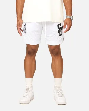 Saint Morta La Rambla Basketball Shorts White Cozy Comfort Fit