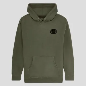 PASS~PORT "FLAT TYRE" HOOD ARMY GREEN Seasonal Collection Vintage Style