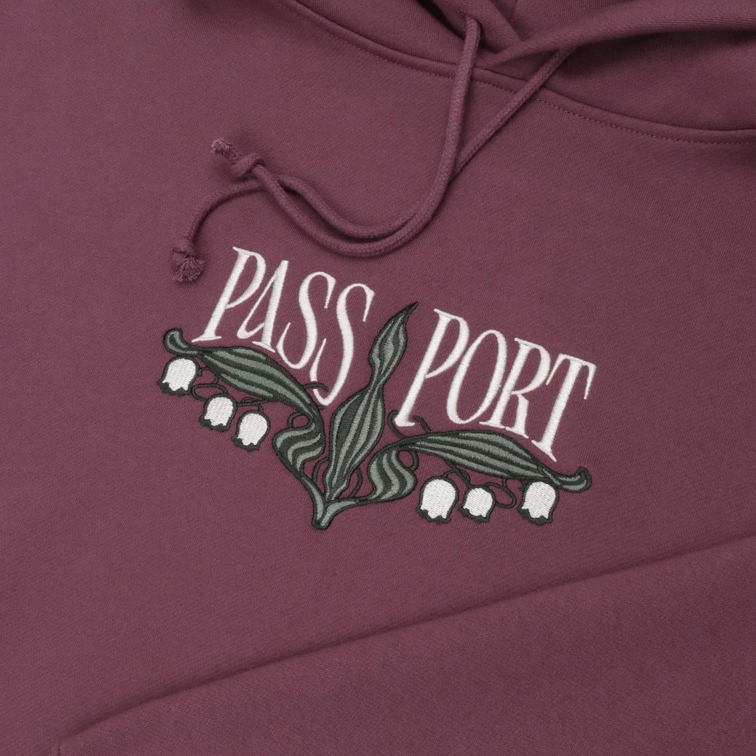 Pass~Port Lily of The Valley Hoodie - Washed Berry Leather Street Style