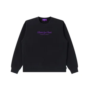 Essential Layer PURPLE LABEL LOGO CREW SWEAT BLACK