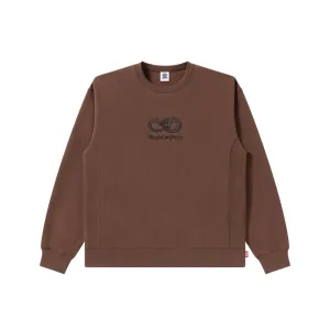 CHINATOWN STORE CREW SWEAT BROWN suitable for cycling