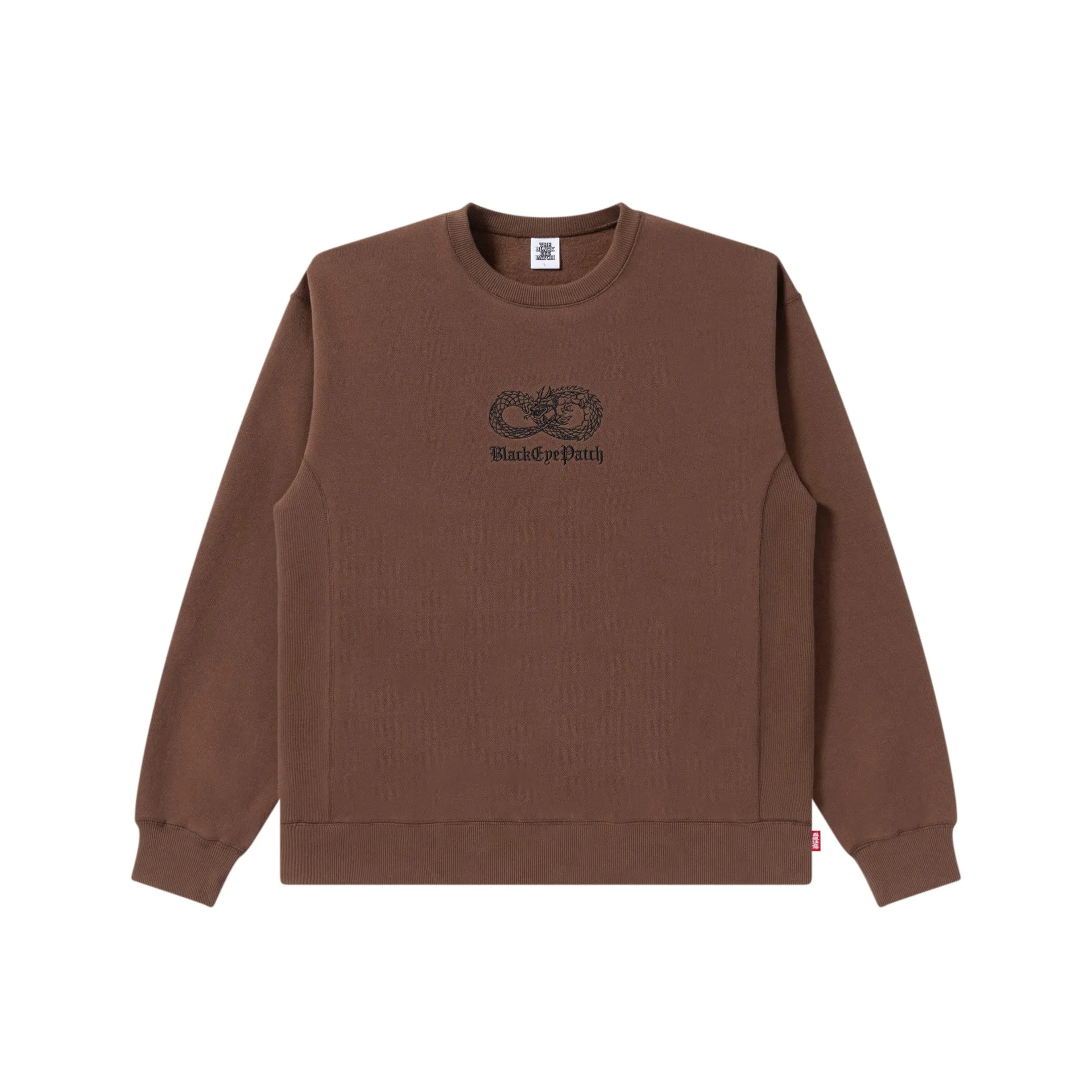 CHINATOWN STORE CREW SWEAT BROWN suitable for cycling