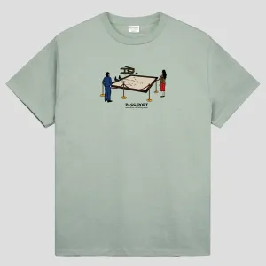 Comfy Movement Pass~Port Store & Gallery Exclusive Art Handler Tee - Stonewash Green
