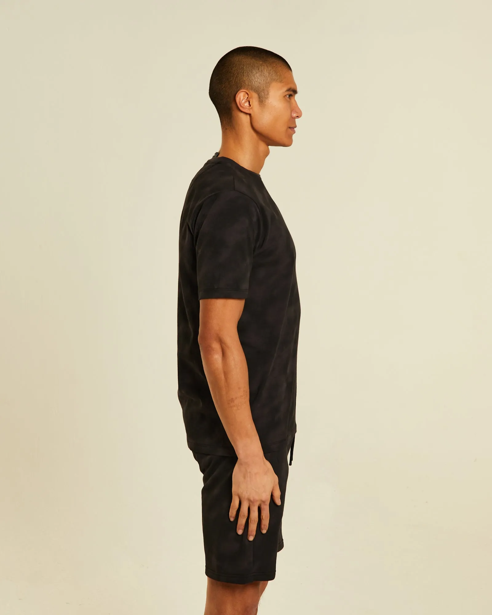 Comfortable Stretch Cozy Waist Cimon Tee Bleached Black