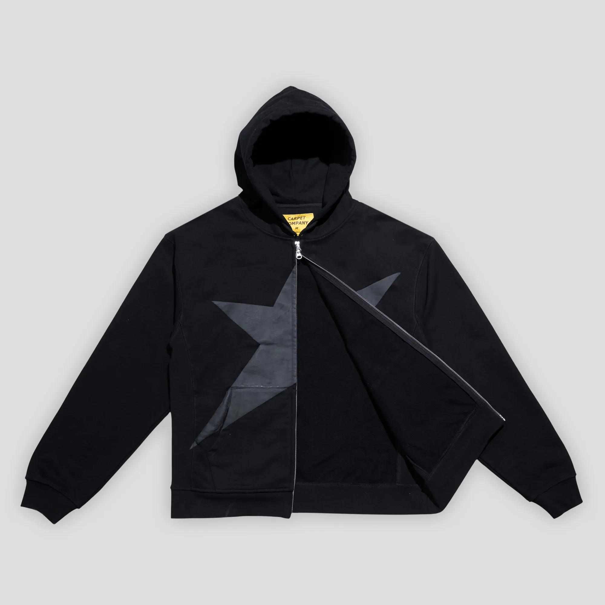 Carpet Company Puff Print Hoodie - Black light texture Breathable Upper Shoes