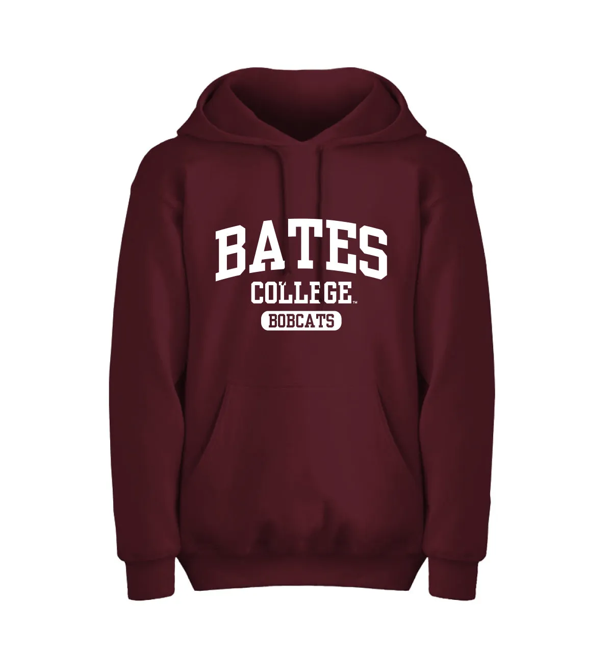 Maroon Hoodie Sweatshirt from MSP Eighty8 - Bates College Bobcats Fresh Fit