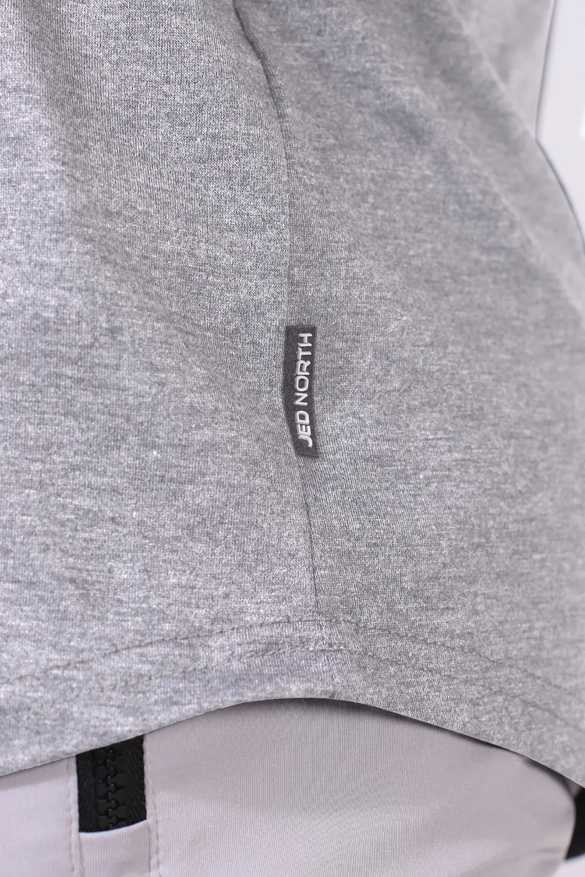 Classic Bodybuilding Racerback Stringer - Light Gray Ventilated Mesh Coordination