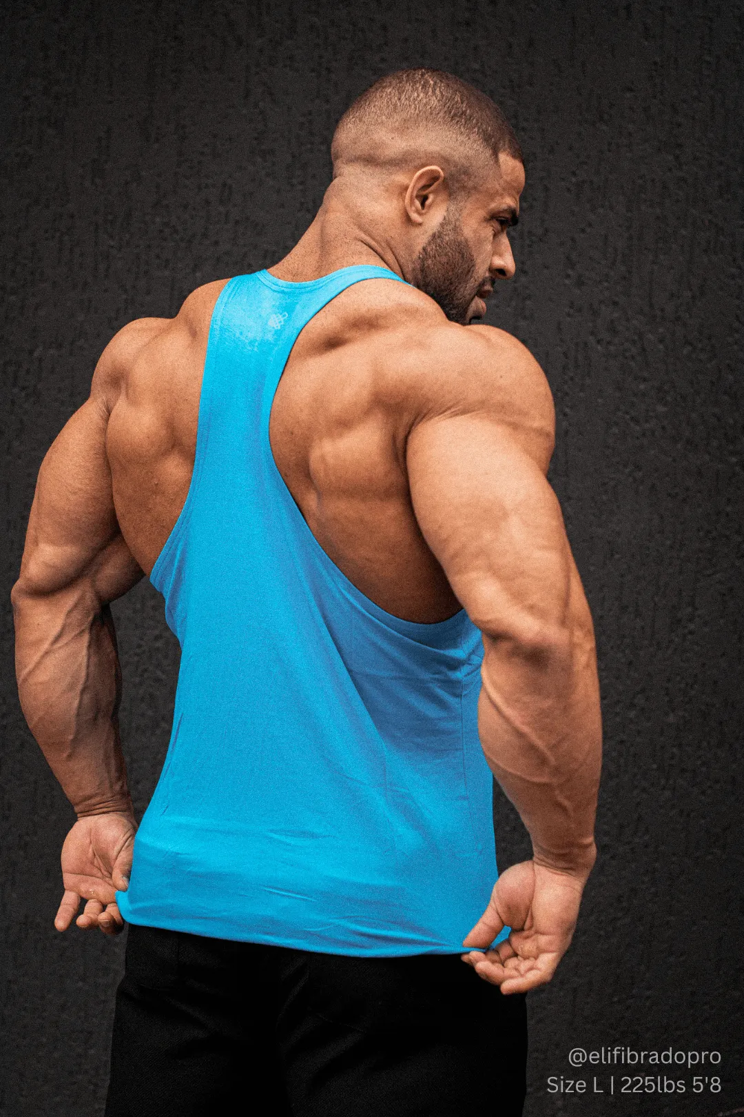 Cooling Technology shipbuilders Classic Bodybuilding Racerback Stringer - Sky Blue