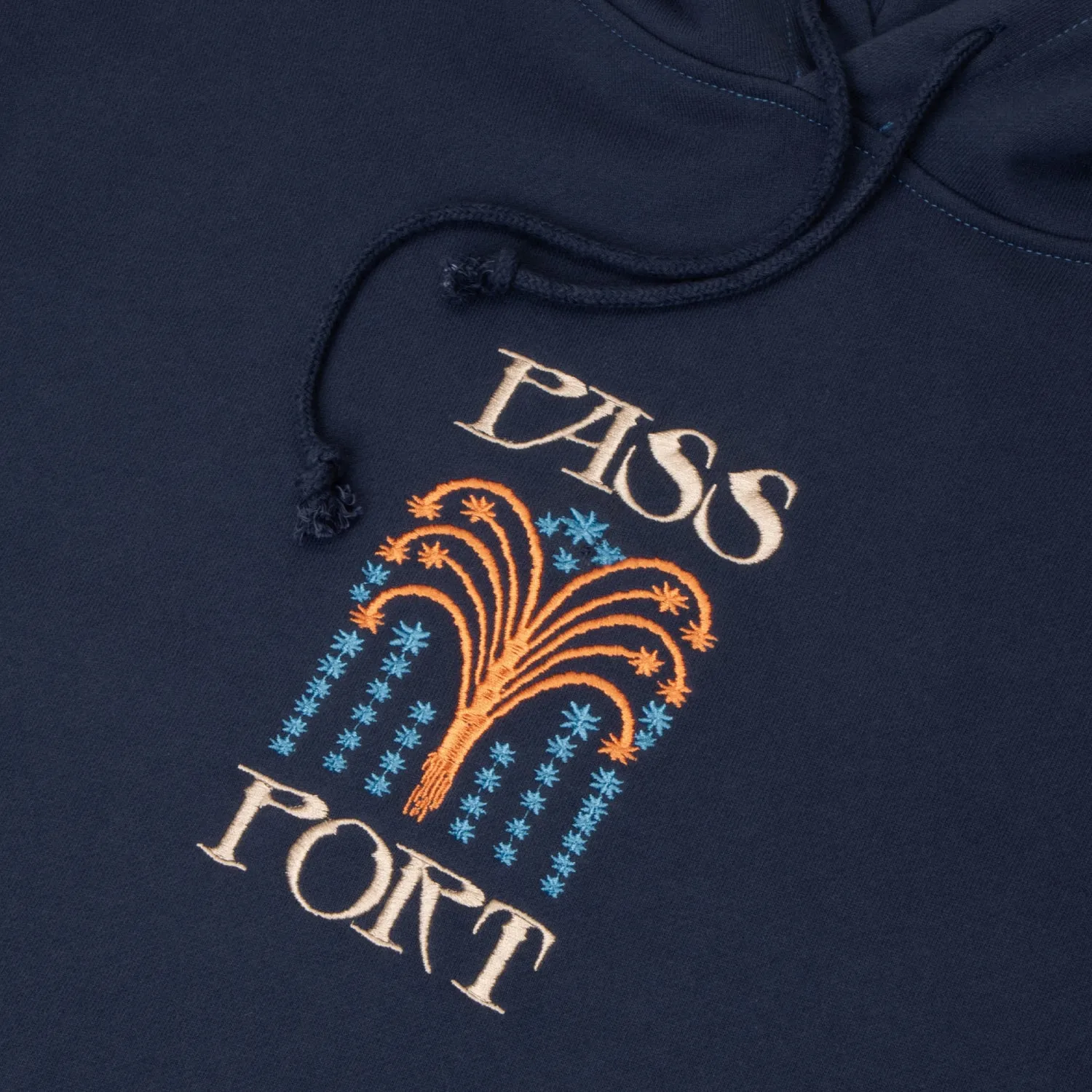 Pass~Port Roman Candle Hoodie - Navy Sporty Wearable Warm