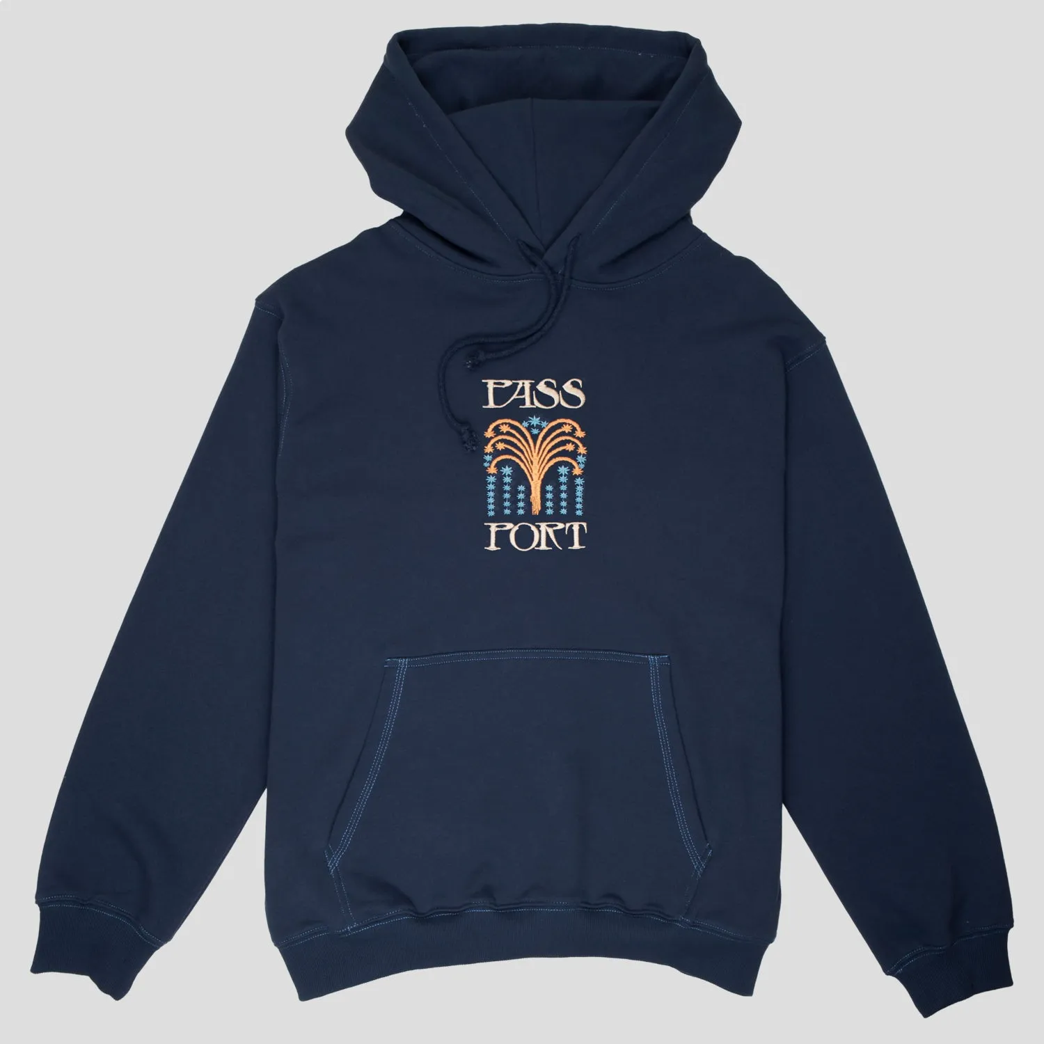product premium quality Denim Pass~Port Roman Candle Hoodie - Navy