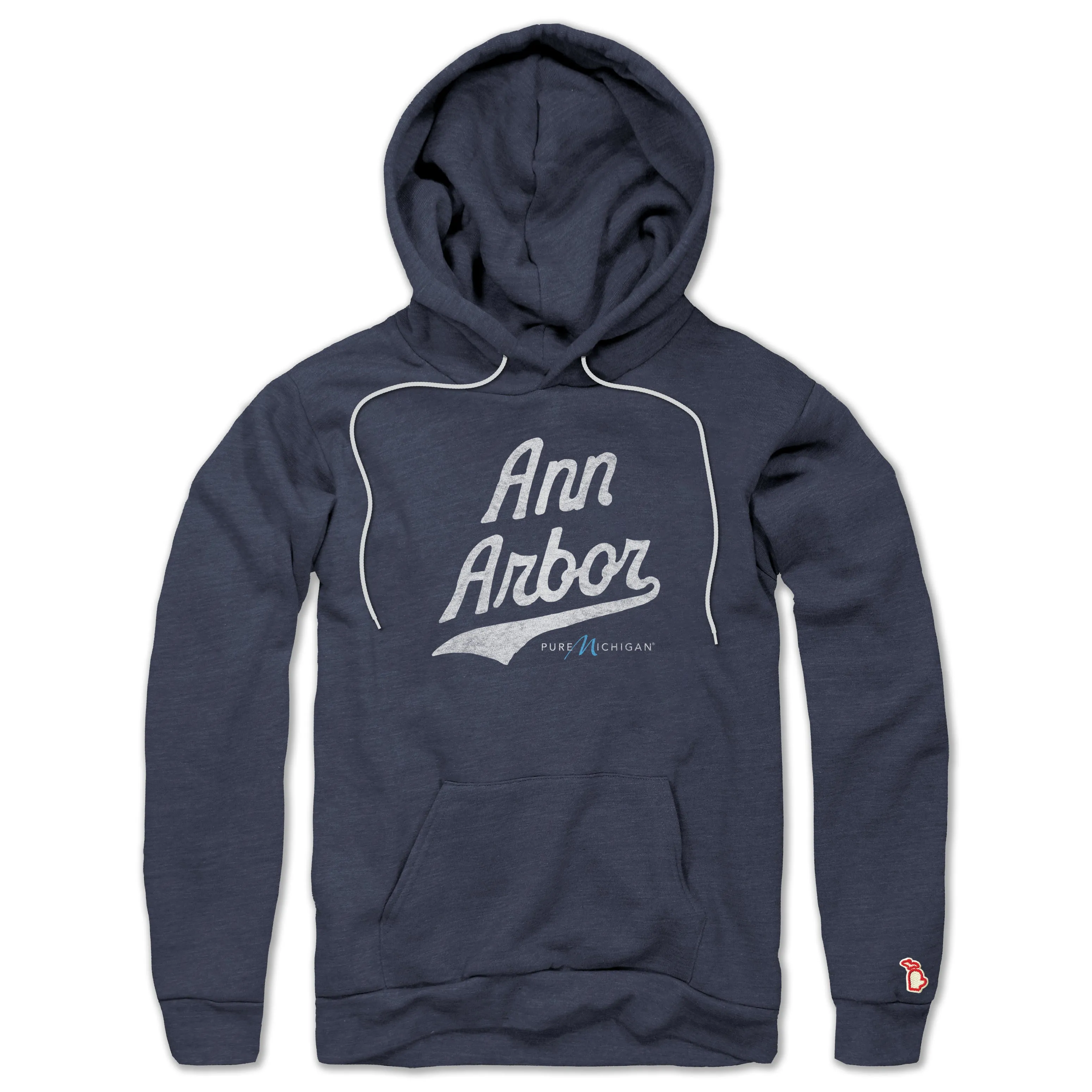 PURE MICHIGAN - ANN ARBOR SCRIPT ALL SEASON HOODIE (UNISEX) product couple connection
