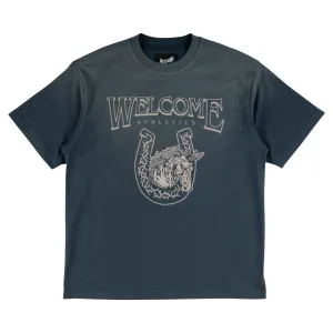 Mascot Enzyme-Washed Boxy Knit Tee Chill Design Casual Comfort Design