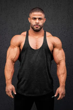 Classic Vintage Washed Racerback Stringer - Charcoal outdated technology