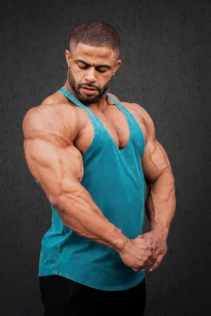 Classic Vintage Washed Racerback Stringer - Deep Sea Target - acquisition - capable