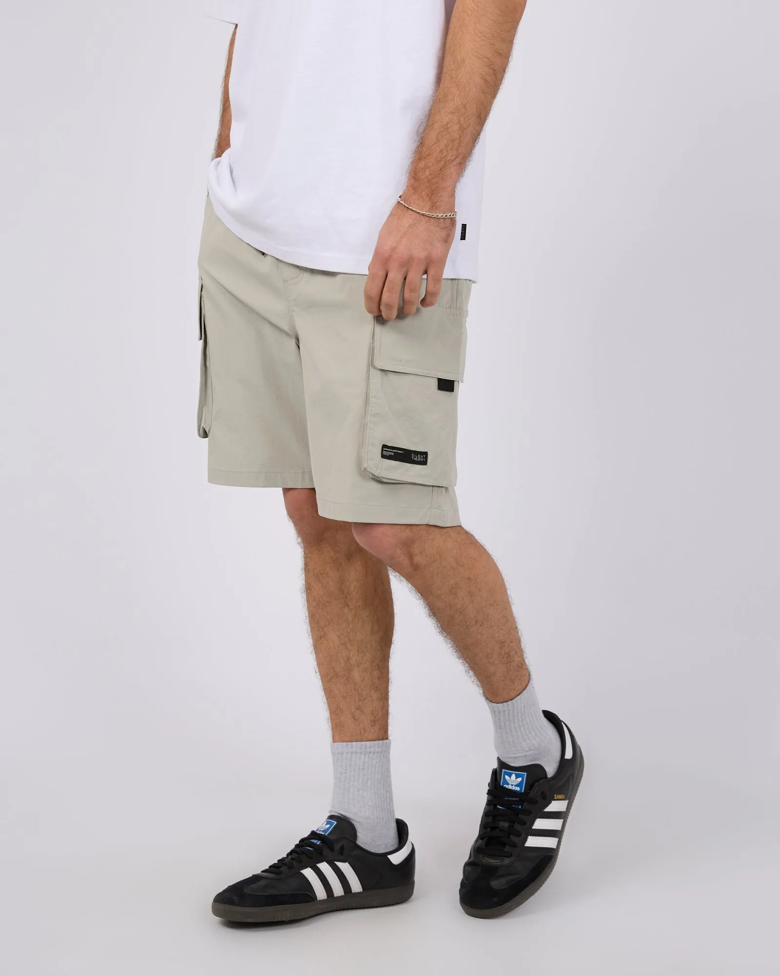 Anti Static Material Cleaver Cargo Short Grey
