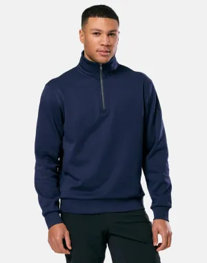Earthy Tones Fashionable Look Clubhouse Half Zip in Twilight Navy