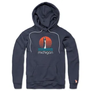 Versatile Design Relaxing Wear MICHIGAN LIGHTHOUSE ALL SEASON HOODIE (UNISEX)