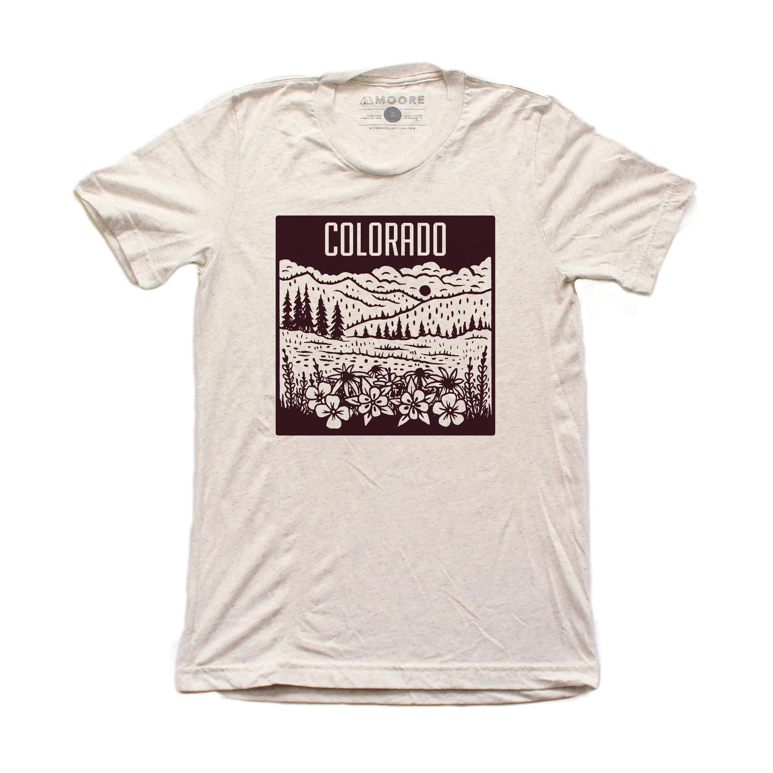 Colorado Mountain Tee-Oatmeal Street Trendy