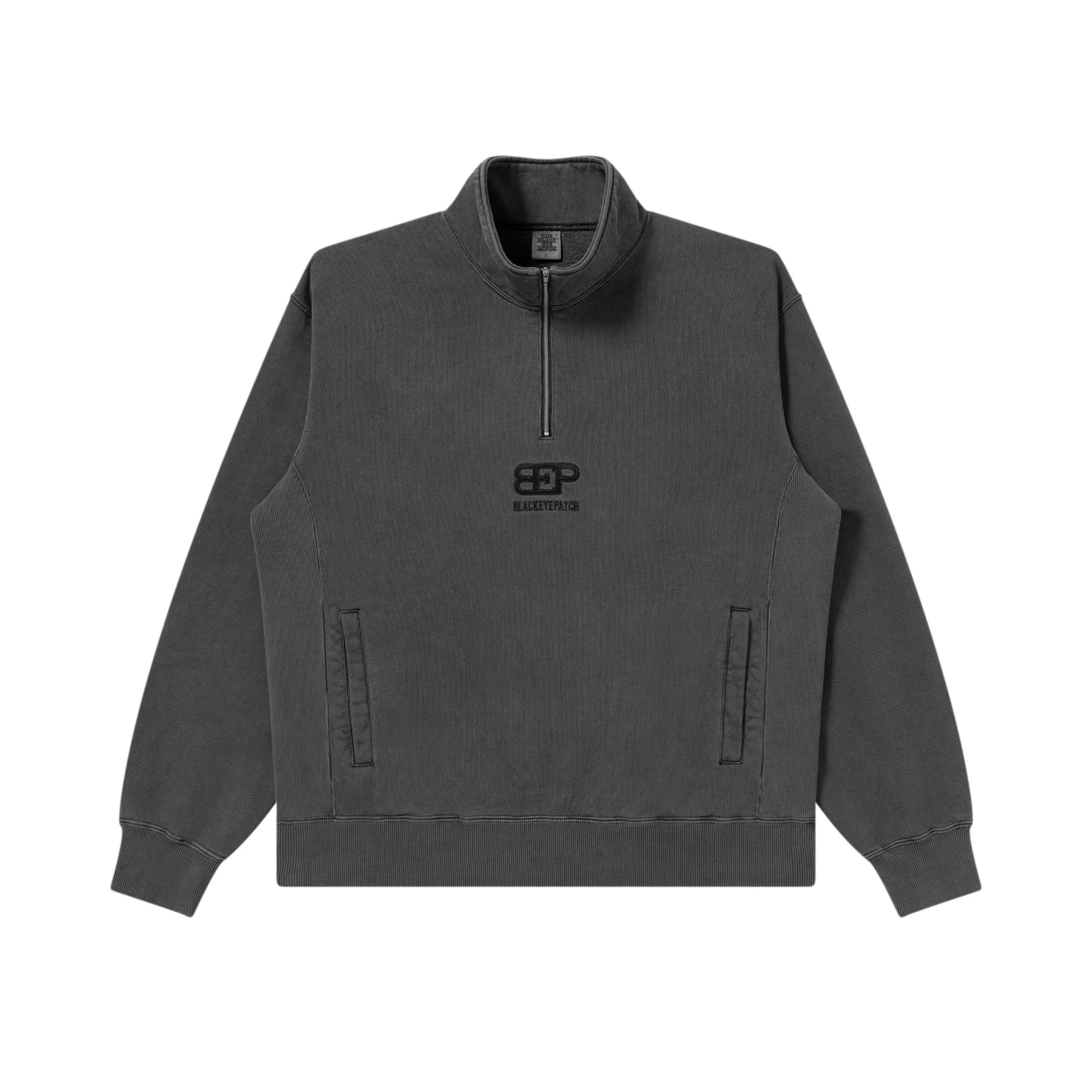 Sporty Fit SUPERCAR LOGO HALF ZIP SWEAT CHARCOAL