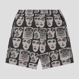 Come Sundown Information War Short - Grey High Waist