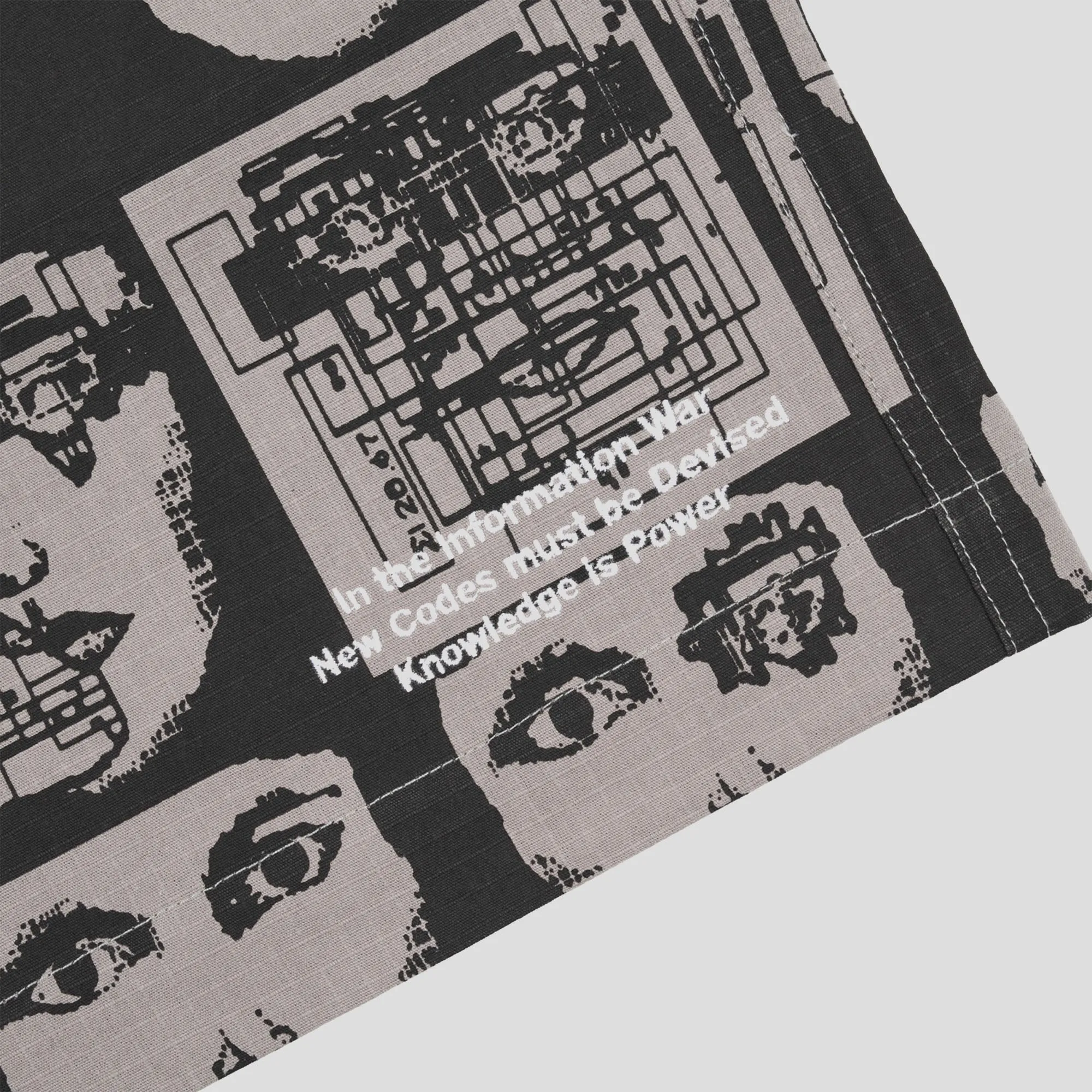 Come Sundown Information War Short - Grey Hiking shorts Stretch Layers